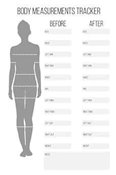 Body Measurement Tracker Notebook