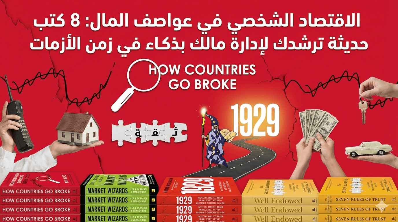 الاقتصاد الشخصي في عواصف المال: 8 كتب حديثة ترشدك لإدارة مالك بذكاء في زمن الأزمات